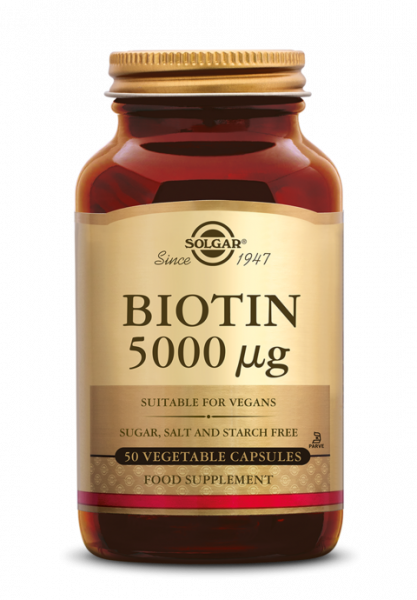 Biotin 5000 µg 50 Veg. Capsules