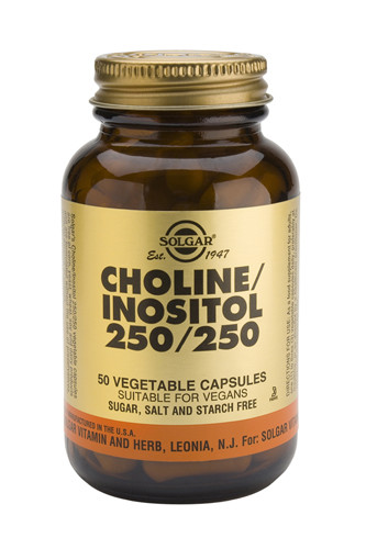 Choline/Inositol 250/250mg 50 Veg. Capsules