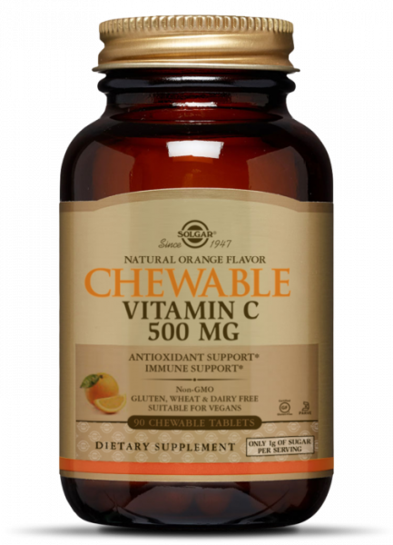 Chewable Vitamin C 500mg (Orange) 90 Kautabletten