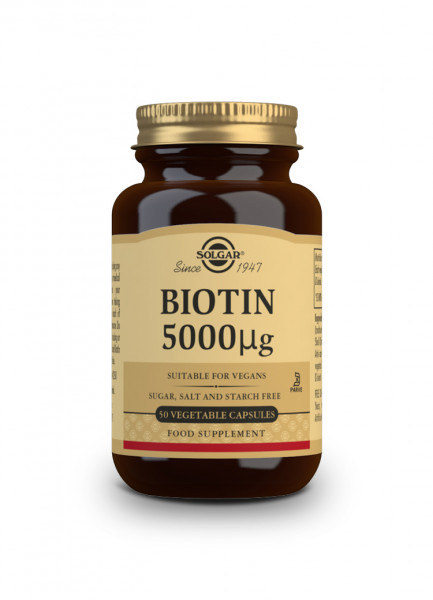 Biotin 5000 µg 50 Veg. Capsules